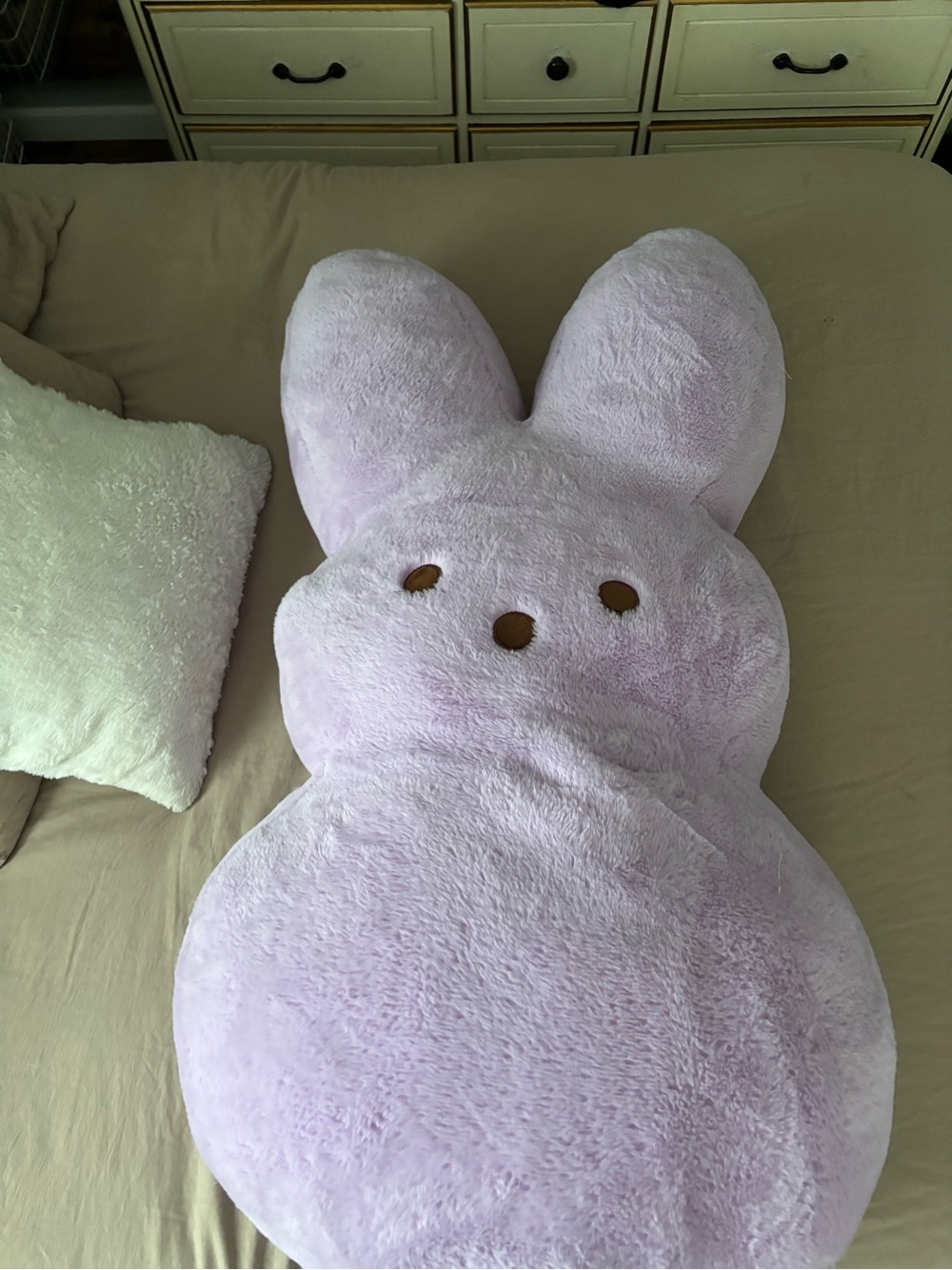 Plush Bunny Pillow Cushion - Lavender